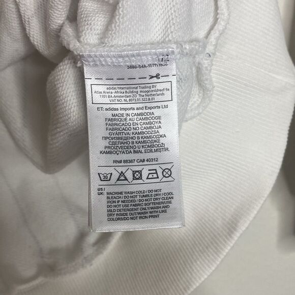 ADIDAS Originals Women’s Striped Oversized Sweatshirt with Trefoil Front Logo S - Picture 5 of 10